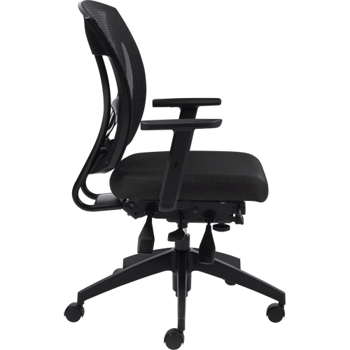 Multi-Tilter Arm Chairs, Fabric, Charcoal, 300 lbs. Capacity Les Fournitures Industrielles Méga