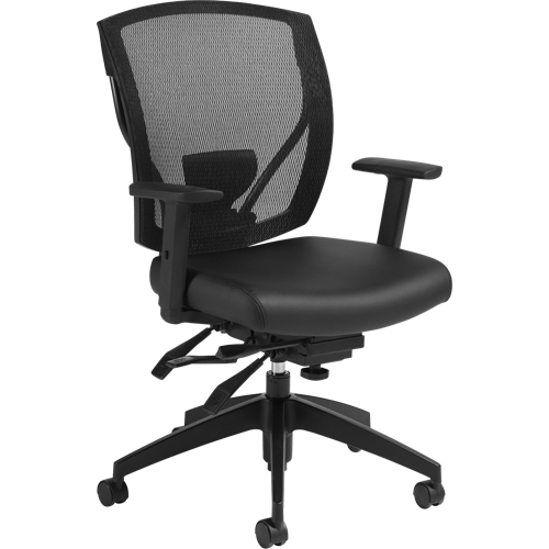 Chaises &agrave; bras Multi-Tilter, Vinyle, Noir, Capacit&eacute; 300 lb Les Fournitures Industrielles Méga