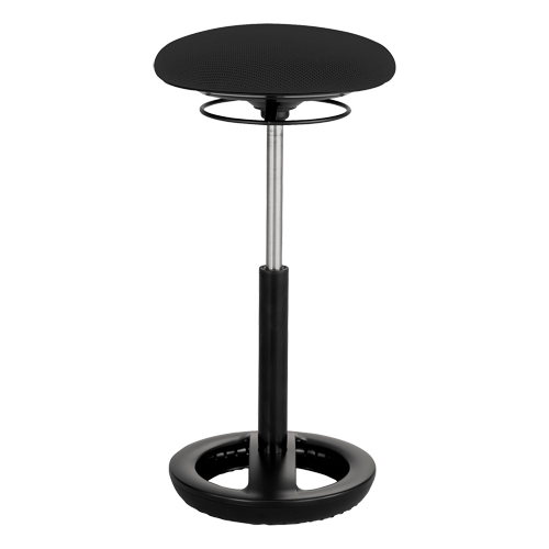 Chaise ergonomique Twixt, Stationnaire, Ajustable, , Mailles en polyester Si&egrave;ge, Noir Les Fournitures Industrielles Méga