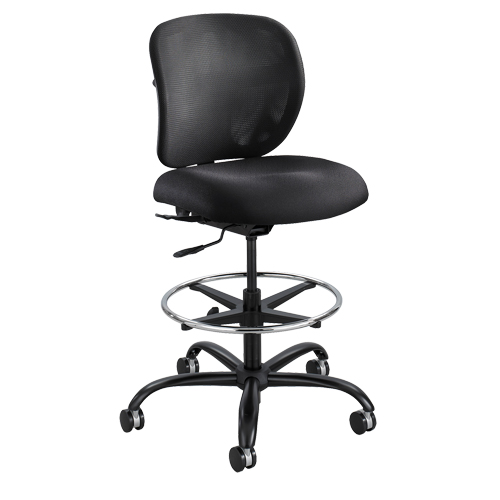 Vue Heavy-Duty Stool, Nylon, Black, 350 lbs. Capacity Les Fournitures Industrielles Méga
