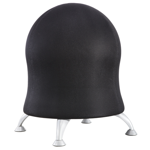 Chaise sph&eacute;rique Zenergy, Tissu, Noir, Capacit&eacute; 250 lb Les Fournitures Industrielles Méga