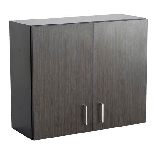 Armoire modulaire murale, 30" h x 36" la x 15" p, 1 tablettes, M&eacute;lamine, Nuit d'Asie/noir Les Fournitures Industrielles Méga