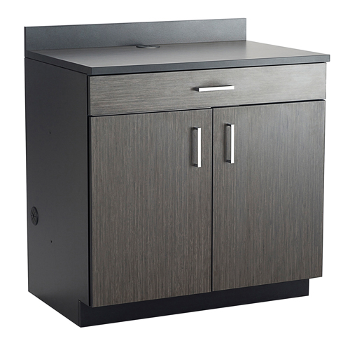 Armoire modulaire de base, M&eacute;lamine, 39" h x 36" la x 25" P, Nuit d'Asie/noir Les Fournitures Industrielles Méga