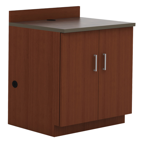 Armoire modulaire de base, M&eacute;lamine, 2 Tablettes, 39" h x 36" la x 25" P, Acajou Les Fournitures Industrielles Méga