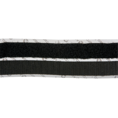 Attache, Boucle et crochet, 15' x 3/4", Adh&eacute;sif, Noir Les Fournitures Industrielles Méga