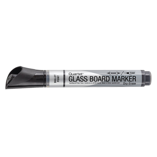 Marqueur effaçable &agrave; sec pour verre de premi&egrave;re qualit&eacute;, Noir, Pointe Ronde Les Fournitures Industrielles Méga