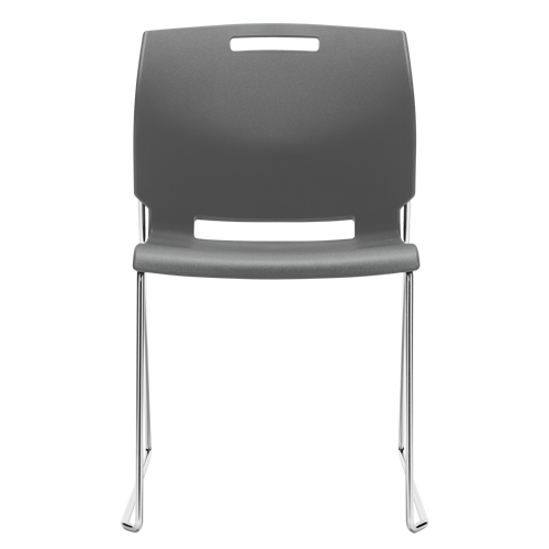 Chaise, Plastique, Hauteur 32-1/2", Capacit&eacute; 300 lb, Gris Les Fournitures Industrielles Méga