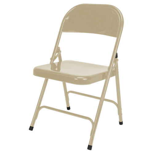 Chaise pliante, Acier, Beige, Capacit&eacute; 300 lb Les Fournitures Industrielles Méga