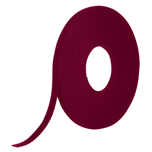 Ruban d'attaches ignifug&eacute; One-Wrap, Boucle et crochet, 25 vg x 1/2", Auto-aggripant, Canneberge Les Fournitures Industrielles Méga