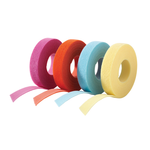 Ruban pour gestion des c&acirc;bles One-Wrap, Boucle et crochet, 25 vg x 3/4", Auto-aggripant, Orange Les Fournitures Industrielles Méga