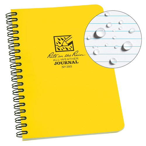 Carnet de notes de poche &agrave; spirale lat&eacute;rale, Couverture souple, Jaune, 64 Pages, 4-5/8" , 7"  Les Fournitures Industrielles Méga