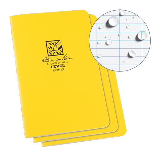 Notebook, Soft Cover, Yellow, 48 Pages, 4-5/8" W x 7" L Les Fournitures Industrielles Méga