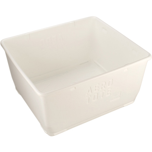 Food Storage Container, Plastic, 108 gal. Capacity, White Les Fournitures Industrielles Méga