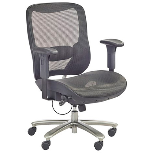 Chaise &eacute;conomique pour personnes de taille forte ou grandes, Mailles, Noir, Capacit&eacute; 450 lb Les Fournitures Industrielles Méga