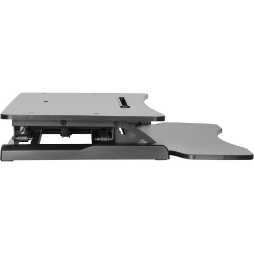 Goya Sit-Stand Workstation, Desktop Unit, 22" H x 31-1/2" W x 24" D, Black Les Fournitures Industrielles Méga