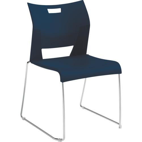 Chaise de formation sans bras Duet, Plastique, Hauteur 33-1/4", Capacit&eacute; 350 lb, Bleu Les Fournitures Industrielles Méga