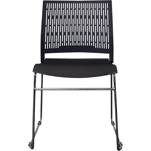 Chaises empilables s&eacute;rie Activ, Polypropyl&egrave;ne, Hauteur 32-3/8", Capacit&eacute; 275 lb, Noir Les Fournitures Industrielles Méga