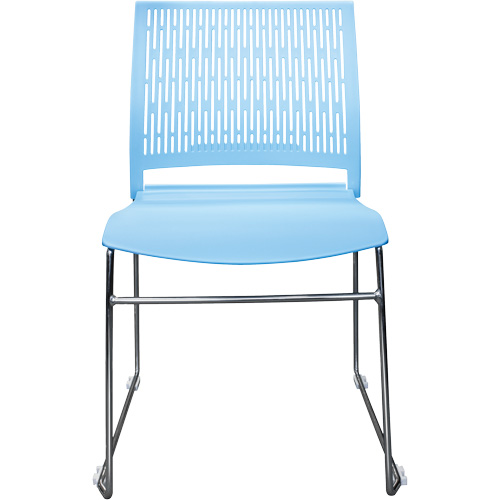Chaises empilables s&eacute;rie Activ, Polypropyl&egrave;ne, Hauteur 32-3/8", Capacit&eacute; 275 lb, Bleu Les Fournitures Industrielles Méga
