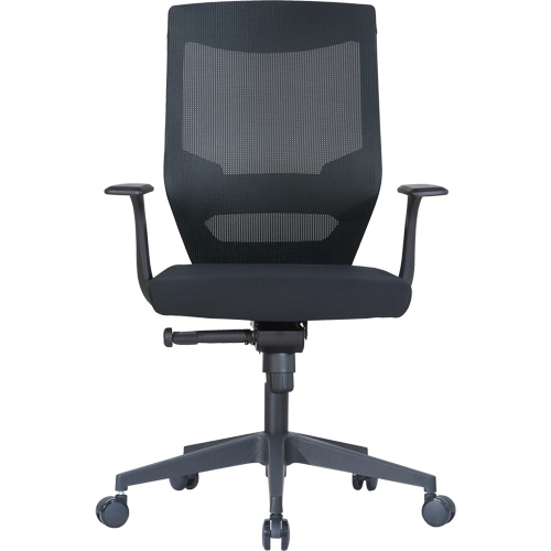 Chaise de bureau ajustable &agrave; basculement synchronis&eacute; s&eacute;rie Activ, Tissu/Mailles, Noir, Capacit&eacute; 275 lb Les Fournitures Industrielles Méga