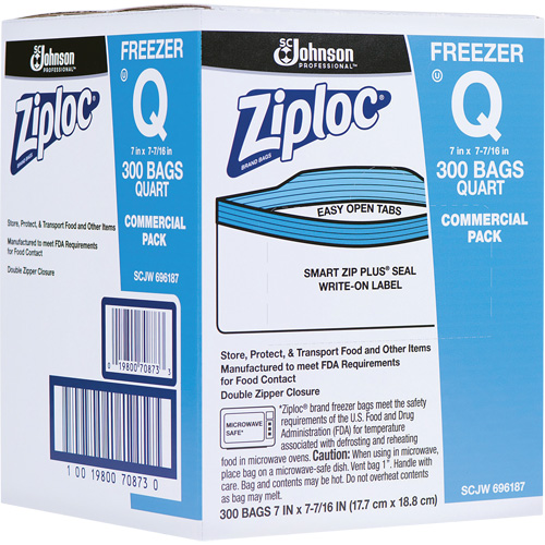 Sacs de cong&eacute;lation Ziploc Les Fournitures Industrielles Méga