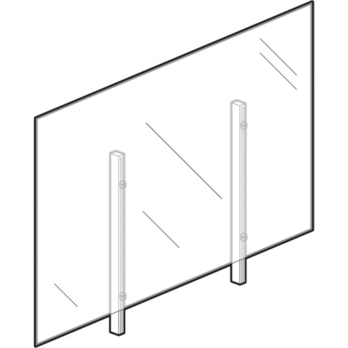 Vitre hygi&eacute;nique, 48" la x 36" h Les Fournitures Industrielles Méga
