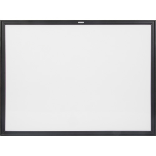 Black MDF Frame Whiteboard, Dry-Erase/Magnetic, 48" W x 36" H Les Fournitures Industrielles Méga