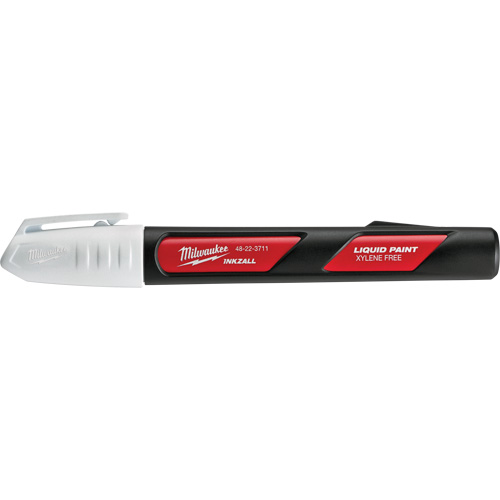 Inkzall Paint Markers, Liquid, White Les Fournitures Industrielles Méga