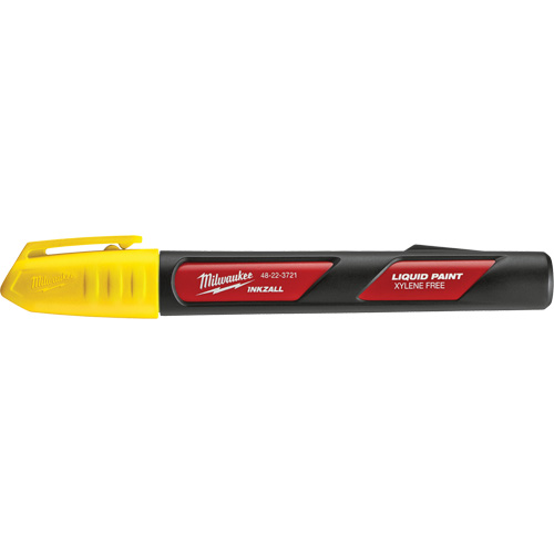 Inkzall Paint Marker, Liquid, Yellow Les Fournitures Industrielles Méga