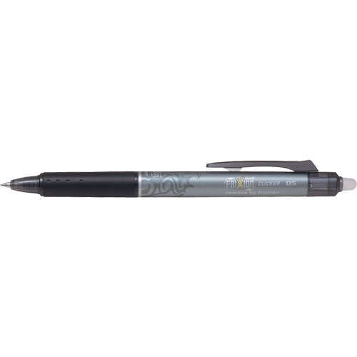 Frixion Point Clicker Pen, Black, 0.5 mm, Retractable Les Fournitures Industrielles Méga