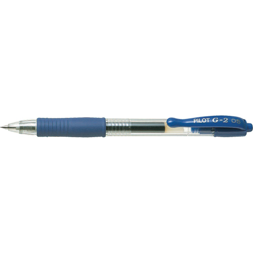 Stylo &agrave; encre gel G2, Bleu, 0,5 mm, R&eacute;tractable Les Fournitures Industrielles Méga