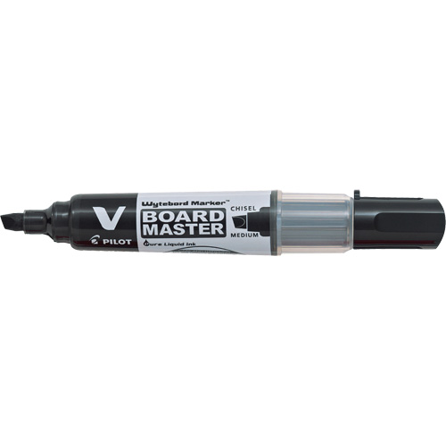 Vboard Master White Board Marker, Black, Chisel Tip Les Fournitures Industrielles Méga