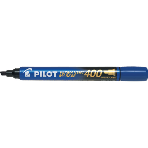 400 Permanent Marker, Blue, Chisel Tip Les Fournitures Industrielles Méga