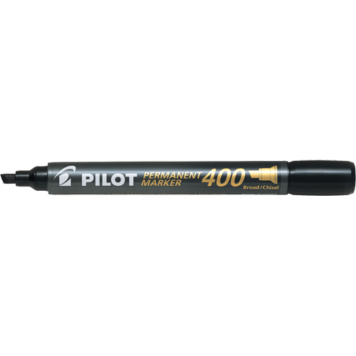 400 Permanent Marker, Black, Chisel Tip Les Fournitures Industrielles Méga