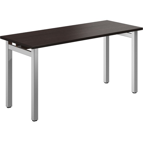 Newland Table Desk, 29-7/10" L x 60" W x 29-3/5" H, Dark Brown Les Fournitures Industrielles Méga