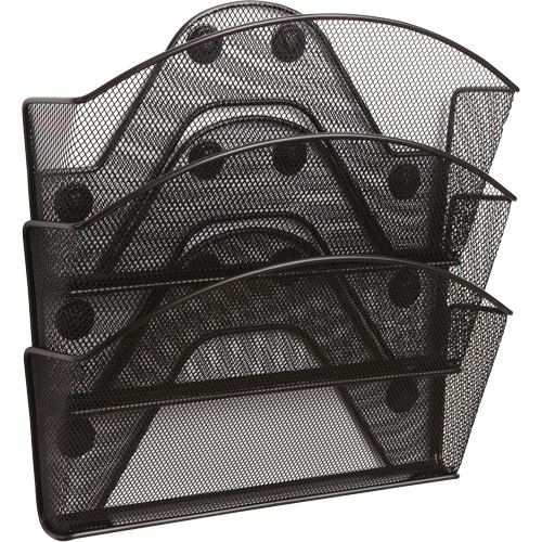 Classeur magn&eacute;tique en treillis m&eacute;tallique Onyx, 3 pochettes Les Fournitures Industrielles Méga