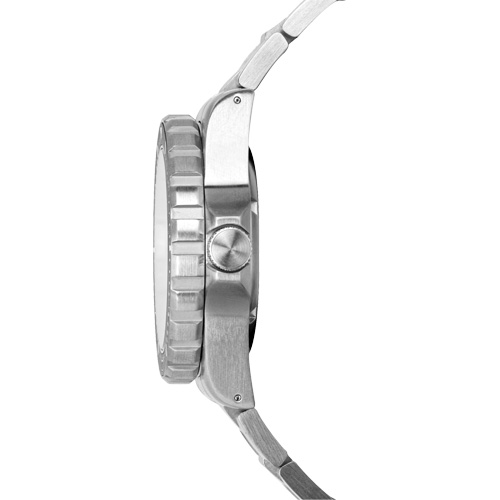 Arctic Edition Large Diver's Automatic GSAR Watch with Stainless Steel Bracelet, Digital, Battery Operated, 41 mm, Silver Les Fournitures Industrielles Méga