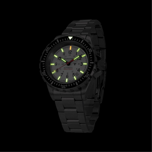 Arctic Edition Large Diver's Automatic GSAR Watch with Stainless Steel Bracelet, Digital, Battery Operated, 41 mm, Silver Les Fournitures Industrielles Méga