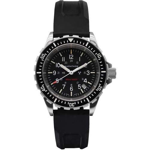 Large Diver's Quartz Watch, Digital, Battery Operated, 41 mm, Black Les Fournitures Industrielles Méga
