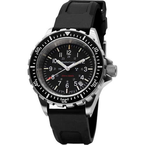 Large Diver's Quartz Watch, Digital, Battery Operated, 41 mm, Black Les Fournitures Industrielles Méga