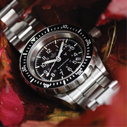 Grey Maple Large Diver's Automatic Watch with Stainless Steel Bracelet, Digital, Battery Operated, 41 mm, Silver Les Fournitures Industrielles Méga