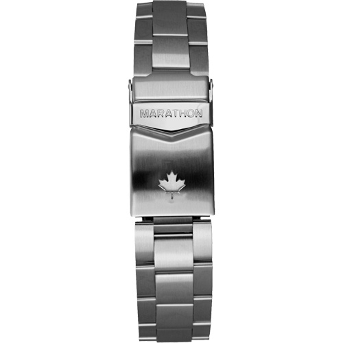 Grey Maple Large Diver's Automatic Watch with Stainless Steel Bracelet, Digital, Battery Operated, 41 mm, Silver Les Fournitures Industrielles Méga