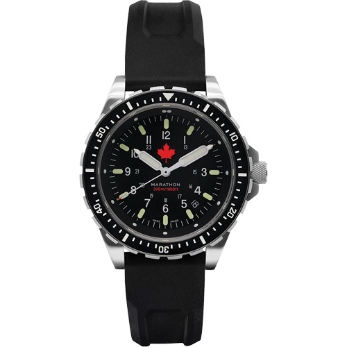 Red Maple Jumbo Diver's Quartz Watch, Digital, Battery Operated, 46 mm, Black Les Fournitures Industrielles Méga