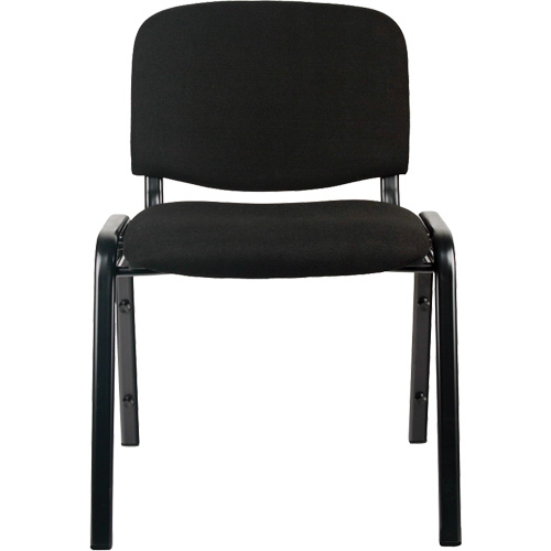 Chaises empilables, Tissu, Hauteur 32", Capacit&eacute; 250 lb, Noir Les Fournitures Industrielles Méga