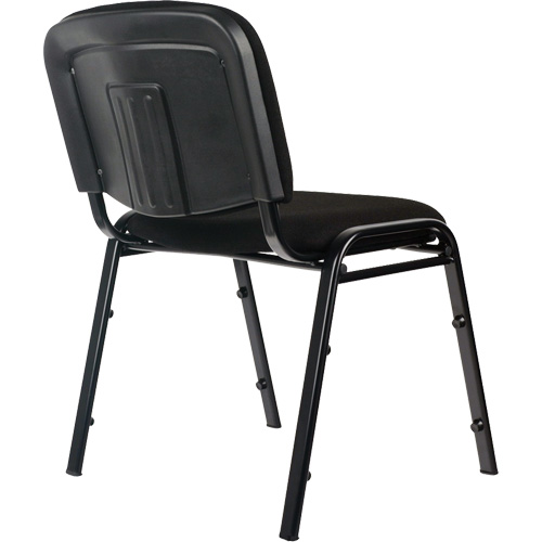 Chaises empilables, Tissu, Hauteur 32", Capacit&eacute; 250 lb, Noir Les Fournitures Industrielles Méga