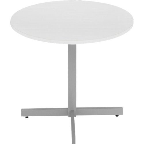 Table ronde &agrave; hauteur r&eacute;glable Newland, 36" lo x 36" la x 29" h, Dessus de 1", Stratifi&eacute;/Polypropyl&egrave;ne, Blanc Les Fournitures Industrielles Méga