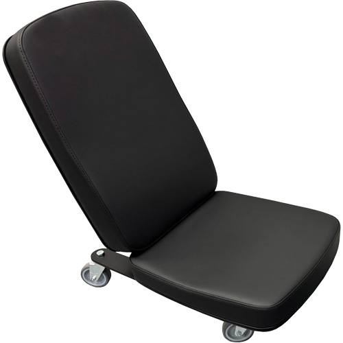 Mini chaise industrielle FLEX, Vinyle, Noir, Capacit&eacute; 280 lb Les Fournitures Industrielles Méga