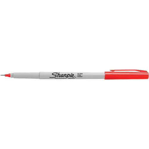 Marker, Red, Ultra Fine Tip Les Fournitures Industrielles Méga