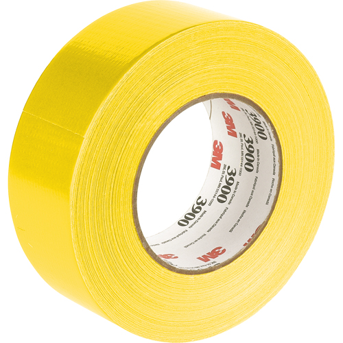 Rubans adh&eacute;sifs polyvalent 3900, 8 mils, Jaune, 48 mm (2") x 55 m (180') Les Fournitures Industrielles Méga