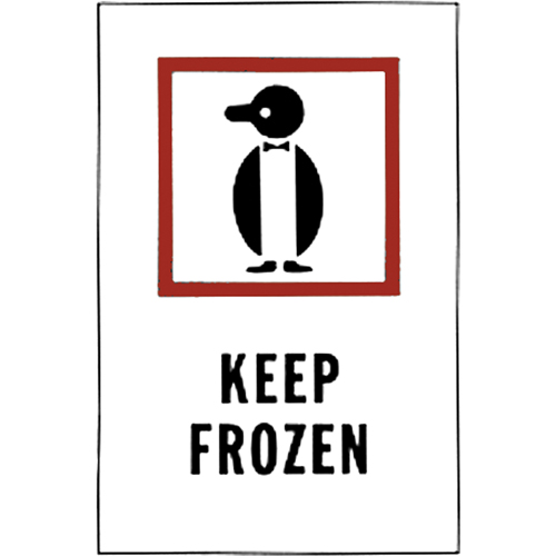 "Keep Frozen" Special Handling Labels, 6" L x 4" W, Red on White Les Fournitures Industrielles Méga