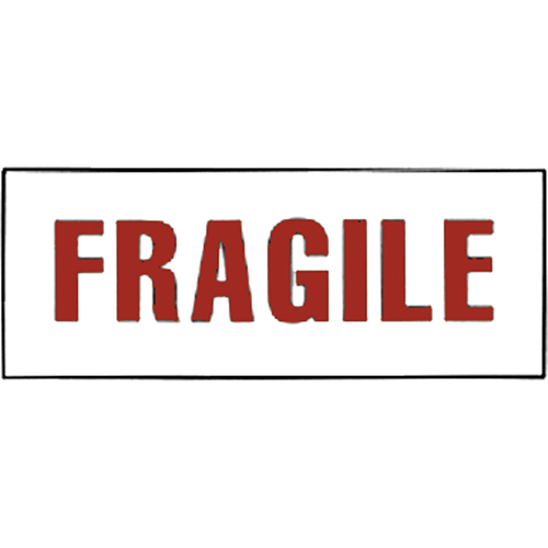 &eacute;tiquettes pour traitement sp&eacute;cial Fragile, 6" lo x 2" la, Rouge/blanc Les Fournitures Industrielles Méga
